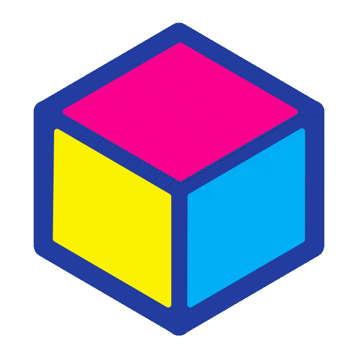 Mini Cube Post-It®, Jaune, Bleu et Vert, 51 mm x 51 mm, 400 Feuilles/Bloc,  1 Bloc/Paquet