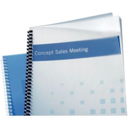 Paquet de 100 couvertures GBC PolyClearView givré