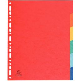 Jeu de 6 intercalaires en carte lustrée 400g, format A4+