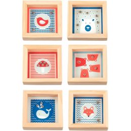 Lot de 12 jeux de patience 6.5x6.5cm