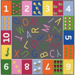 Tapis de regroupement 200x200cm les lettres et les chiffres