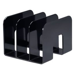 Porte-catalogues 3 compartiments noir