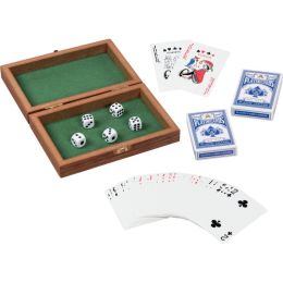 Boite de 2 jeux de 54 cartes avec 5 dés