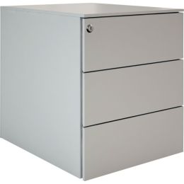 Caisson métallique mobile 3 tiroirs gris alu