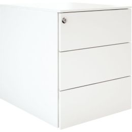 Caisson métallique mobile 3 tiroirs blanc