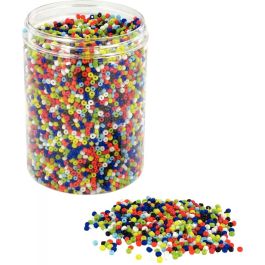Lot De 500 Perles De Rocaille Tubes Multicolores 5mm - Pour Création De Bijoux