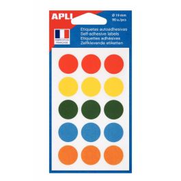 Pastilles Adhésives Jaune Fluo Ø8mm - Lot De 385 Pièces Pour Classement