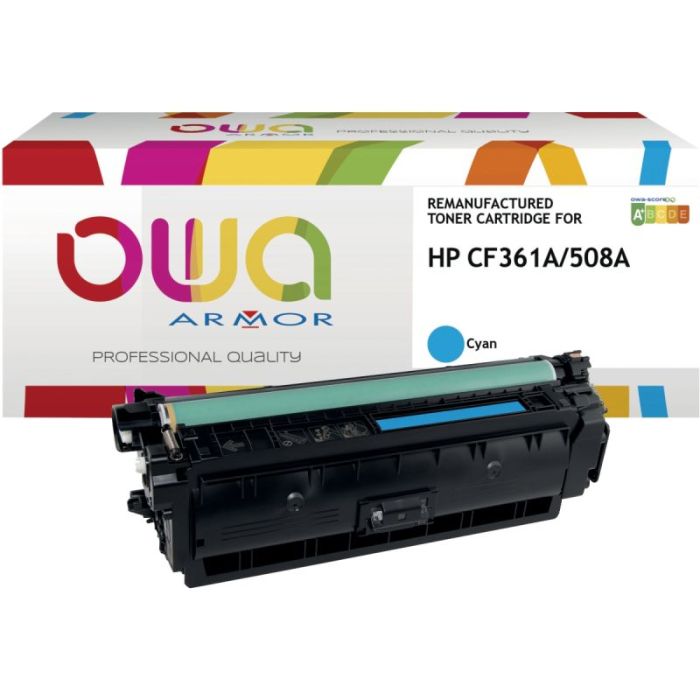 Toner laser compatible à la marque HP CF361A cyan Consommables hp compatibles