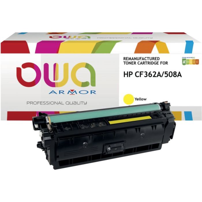 Toner laser compatible à la marque HP CF362A  jaune Consommables hp compatibles
