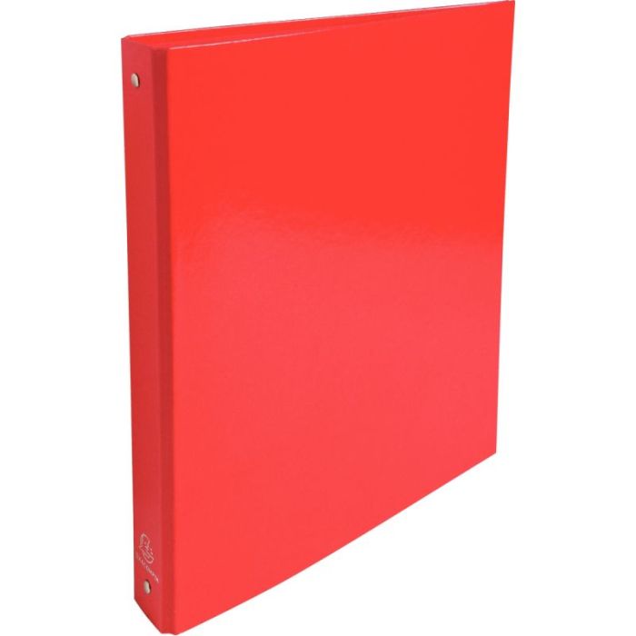 Classeur 4 anneaux en carte pelliculée IDERAMA, format A4, dos 4 cm, rouge Classeurs anneaux 21x29,7 diam. 30