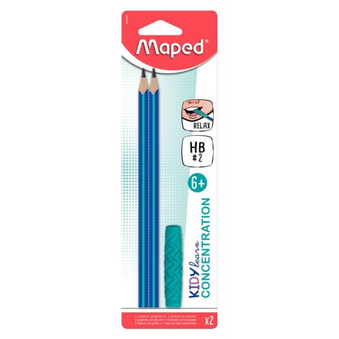 Blister de 2 crayons embout relax Crayons graphite et speciaux