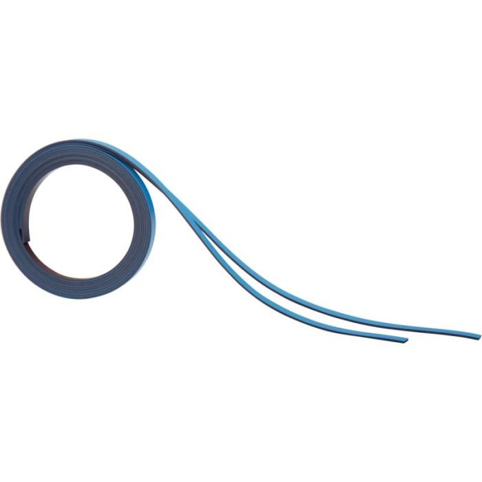 Lot de 2 bandes magnétiques 5mm x 1m bleu Aimants
