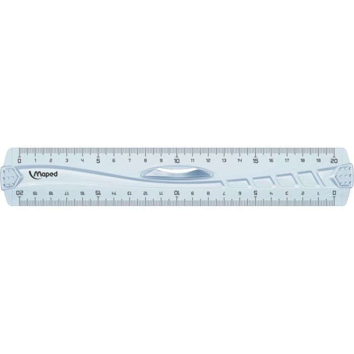 Blister double décimètre GEOMETRIC Regles scolaire