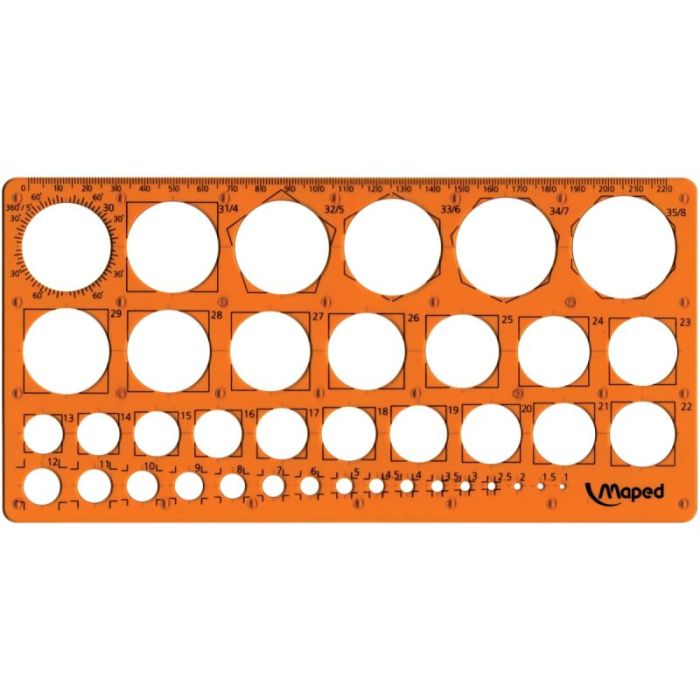 Blister trace cercles 1 à 35mm Trace symboles