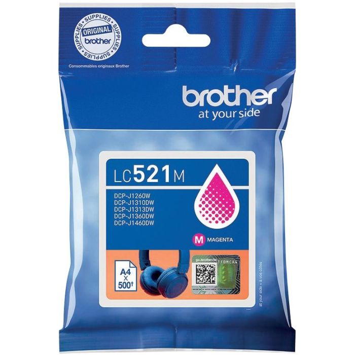 Brother CASQUE cartouche d'encre magenta authentique LC521M Consommables brother marque