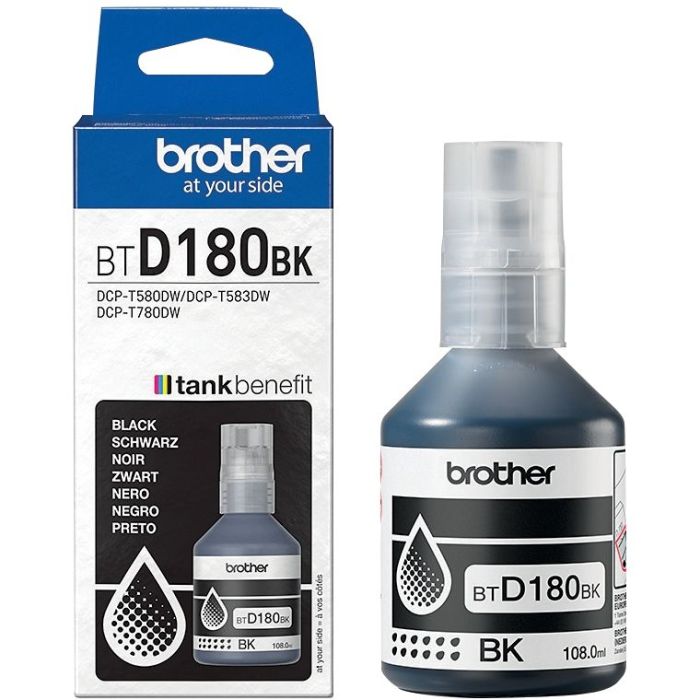 Brother BTD180 bouteille jet d'encre noir authentique (BTD180BK) Consommables brother marque