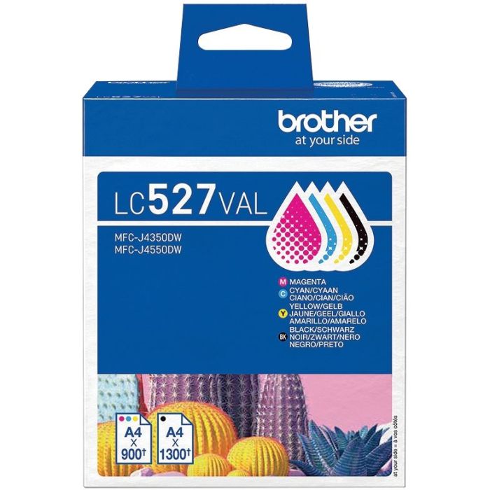 Brother CACTUS lot 4 cartouches encre noire, cyan, magenta, jaune authentique LC527VAL Consommables brother marque