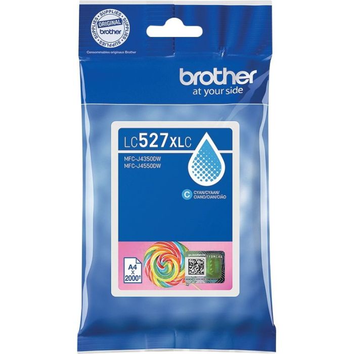 Brother SUCETTE cartouche d'encre cyan authentique LC527XLC Consommables brother marque