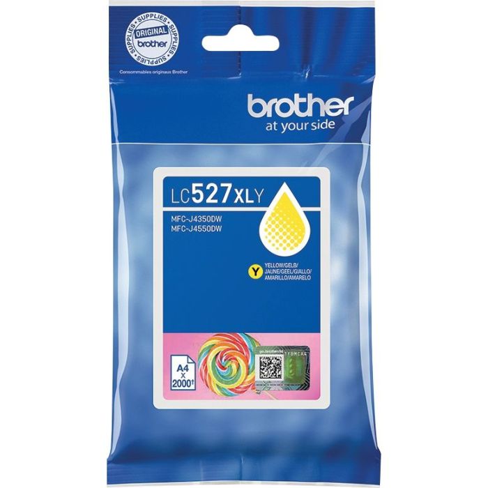 Brother SUCETTE cartouche d'encre jaune authentique LC527XLY Consommables brother marque