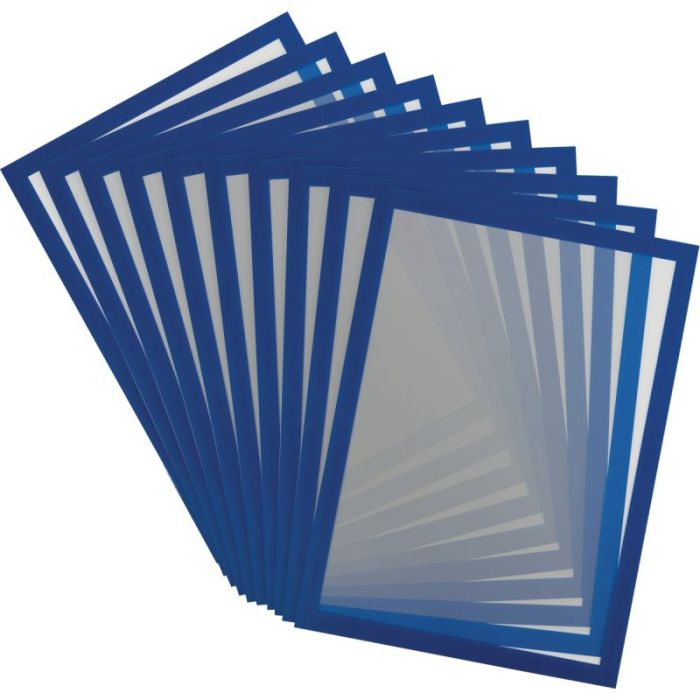 Cadre d'affichage magnétique Magneto Pro A4 bleu lot de 10 Tableaux et panneaux d'affichage