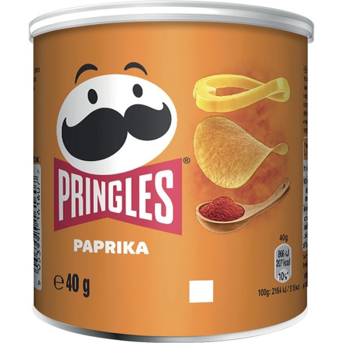 Lot 12 PRINGLES PAPRIKA 40 grammes Aliments pour reception