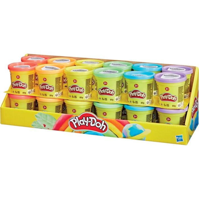 Classpack de 24 pots 85grammes playdoh Pate a modeler