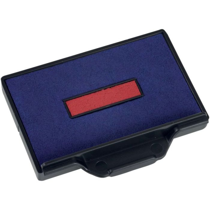 Blister 2 cassettes d'encre 6/56 bleu / rouge Encreurs pour dateurs