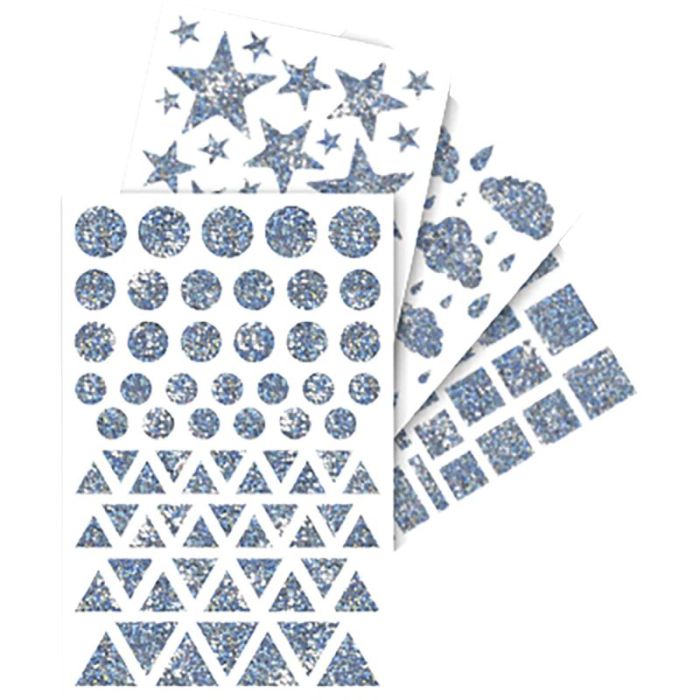 Pochette gommettes holographique modèle géométrie assorti Gommettes