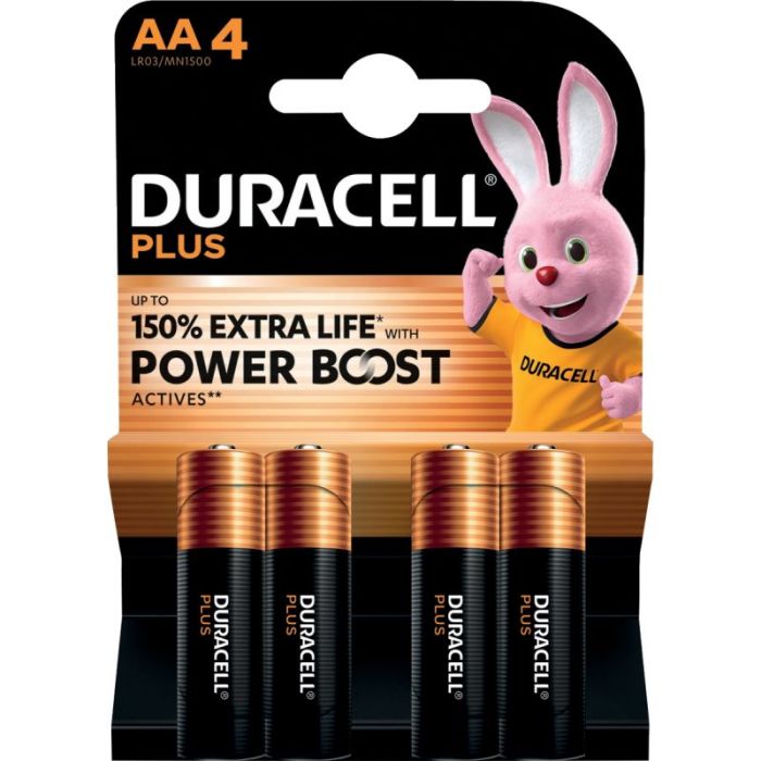 Blister 4 piles 1.5V PLUS POWERBOOST AA / LR06 / MN1500 Piles batons et piles plates