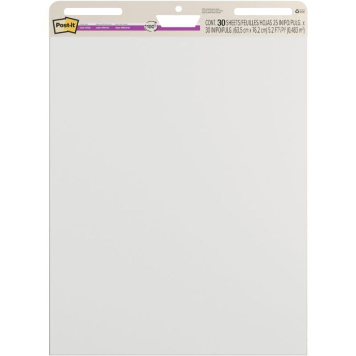 Pack de 2 blocs meeting chart recyclé 63.5 x 76.2 Recharges tableau de conference
