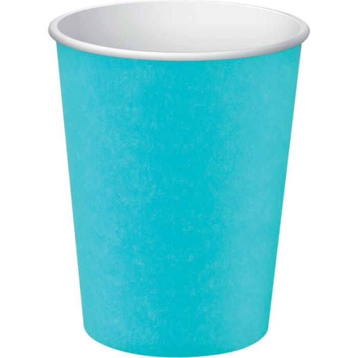 Paquet de 15 gobelets en carton 20CL turquoise Vaisselles jetables