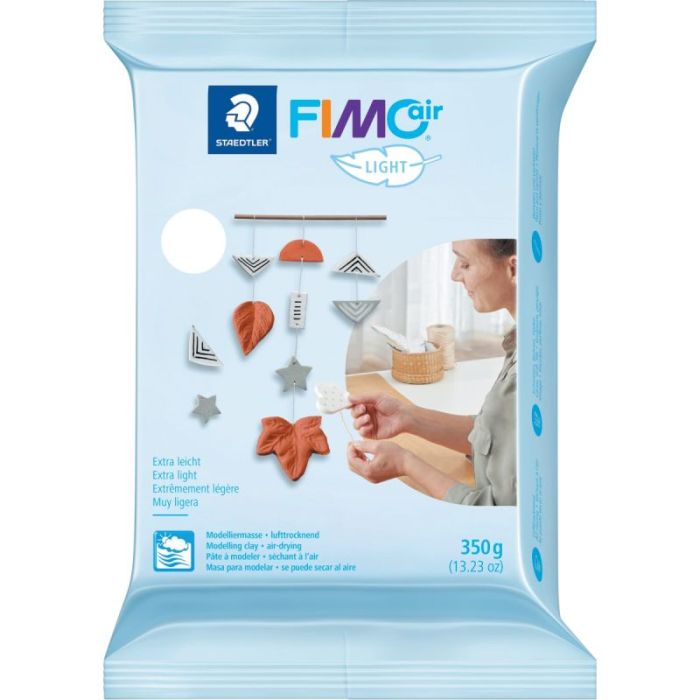 Pain de pâte à modeler Fimo Air Light 350 grammes blanc Pate a modeler fimo et wepam