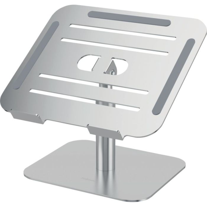 Support ordinateur portable de bureau argent Supports pc