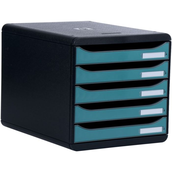 Module 5 tiroirs Bigbox + Skandi Bleu Pacifique Module a tiroirs a4