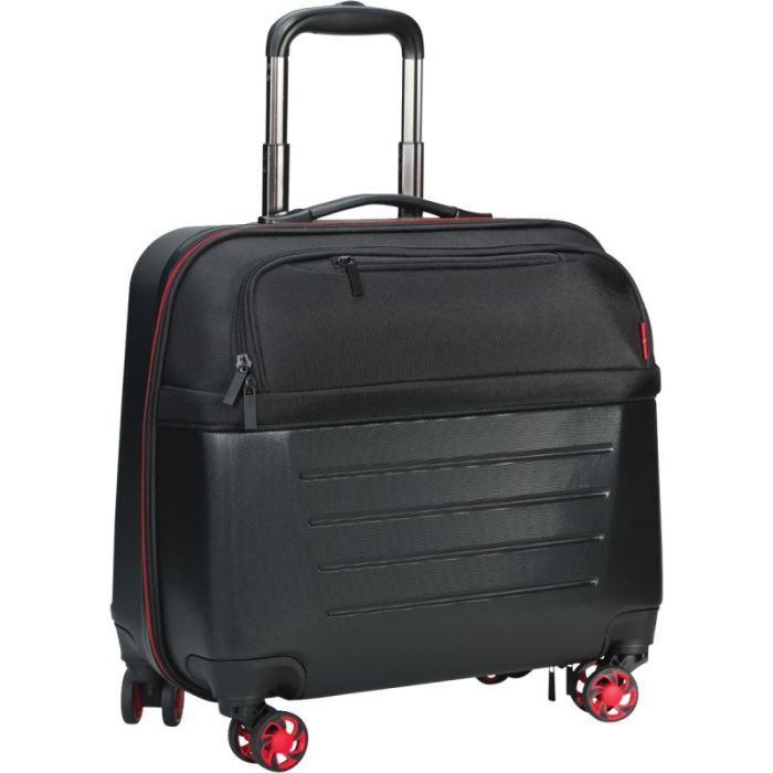 Trolley 4 roues ASB coque noir et rouge Trolley