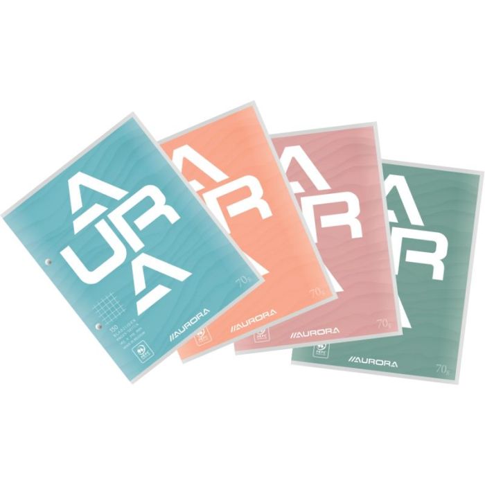 Bloc de cours 150 pages perforées format A5, quadrillé 5x5mm Blocs a feuillets mobiles