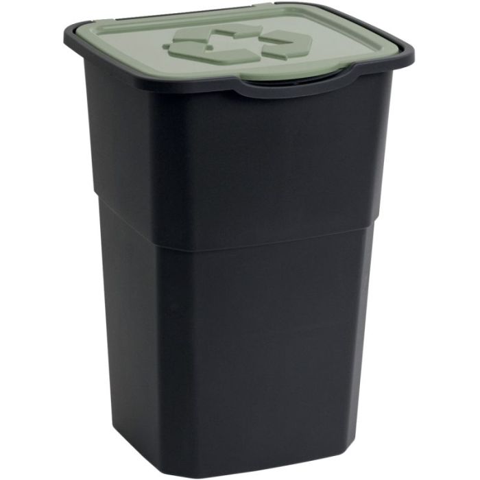 Poubelle de  tri sélectif 50 litres vert Poubelles