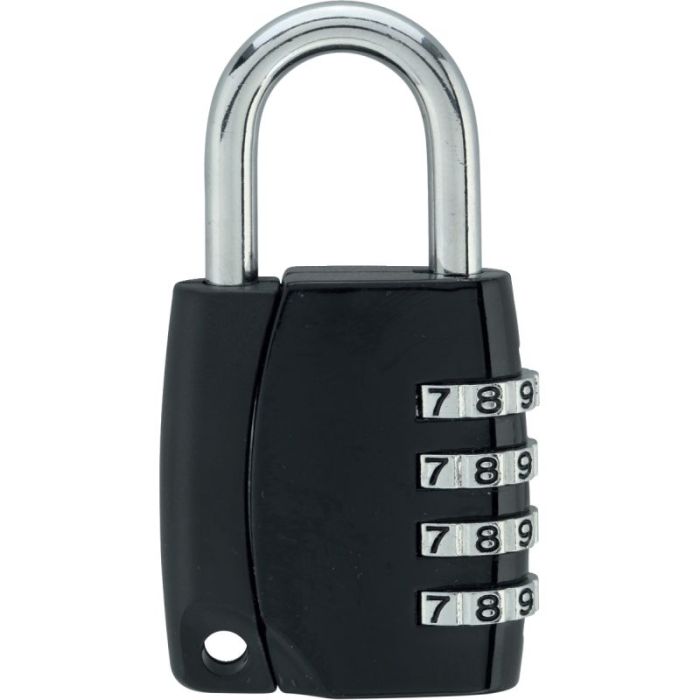 Cadenas à combinaison 4 chiffres noir Petit outillage