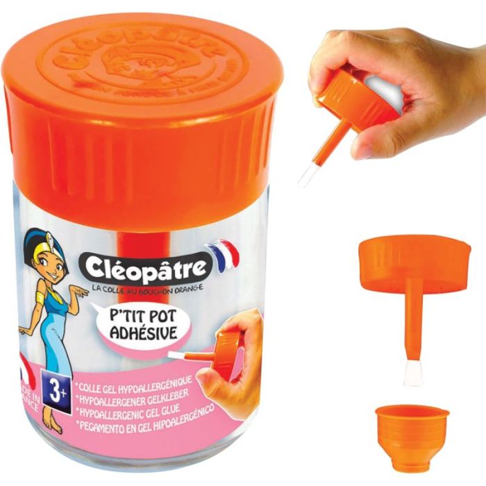 Petit pot adhésive hypoallergénique 50 gramme + pinceau Colles en batons