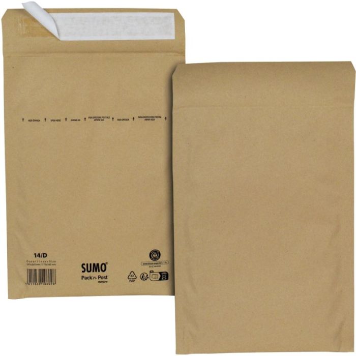 Paquet de 10 pochettes Kraft 195x265 Pochettes matelassees