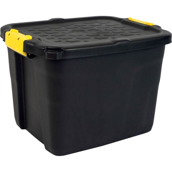 Boîte de rangement 42 litres Noire Bac de rangement