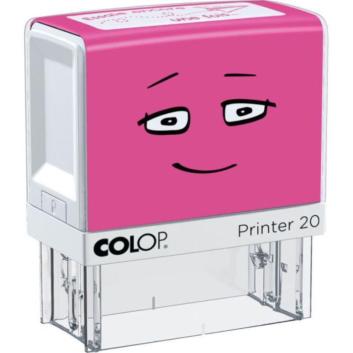 Tampon "Essaie encore une fois" rose Timbres commerciaux preencres