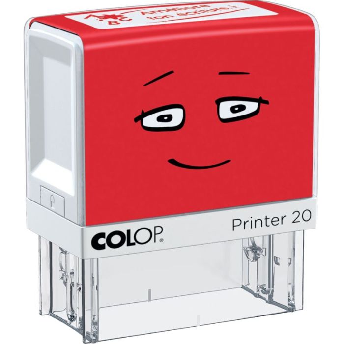 Tampon "Améliore ton écriture" rouge Timbres commerciaux preencres