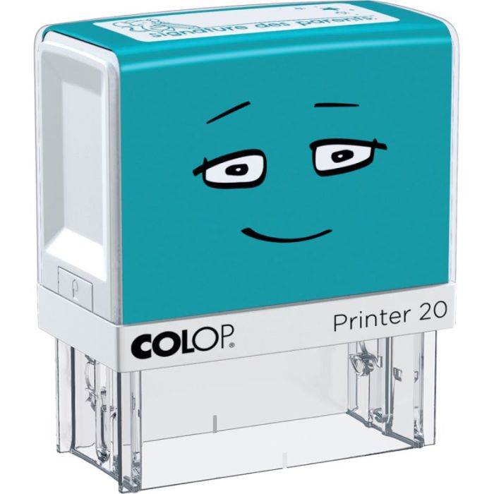 Tampon "Signature des parents" bleu Timbres commerciaux preencres