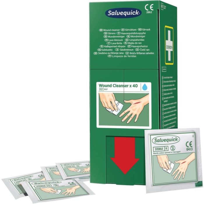 Boîte de 40 lingettes lave-blessures Pharmacie