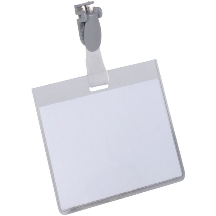 PORTE BADGE AVEC CLIP BOITE DE 50 Badges porte noms