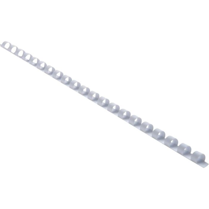 Boîte de 25 reliures plastiques couleur Ø 8mm blanc Anneaux plastiques reliure