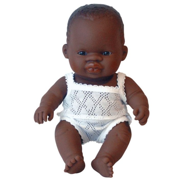 Poupee garcon africain 21 cm