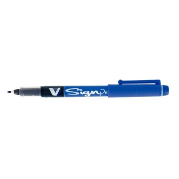 Boîte de 12 feutres Vsign Pen bleus
