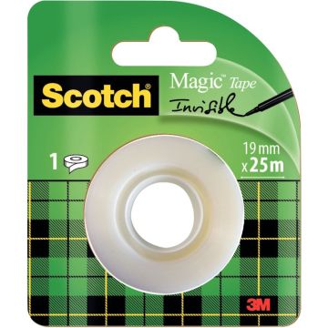 Rouleau adhésif Scotch Magic invisible 19 mm x 25 m
